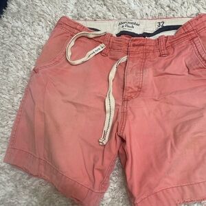 Abercrombie & Fitch Pink Flat Front Shorts
